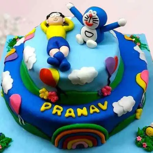 Delightful Doraemon  Theme Cake for Kids