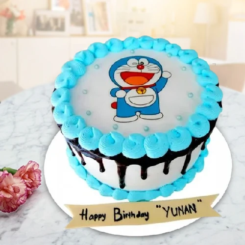 Satisfying Doremon Photo Cake for Kids Party