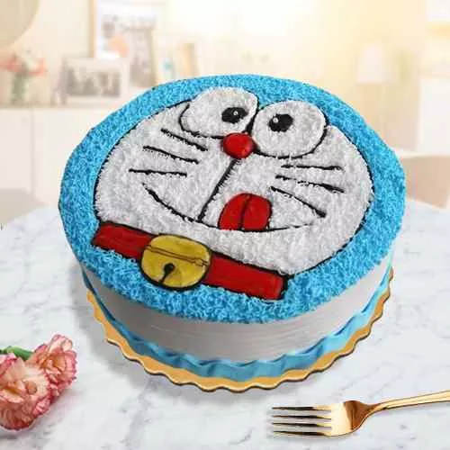 Cute Doremon Cream Cake