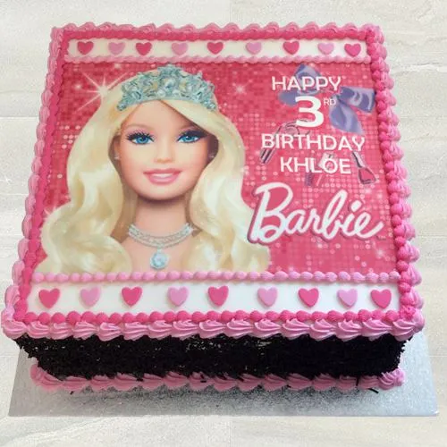 Deliver Fresh-Baked Barbie Photo Cake