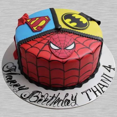 Send Super Hero Fondant Cake 