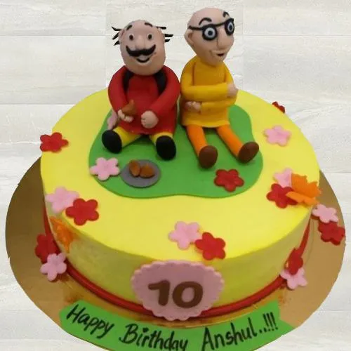 Deliver Motu Patlu Fondant Cake for Children