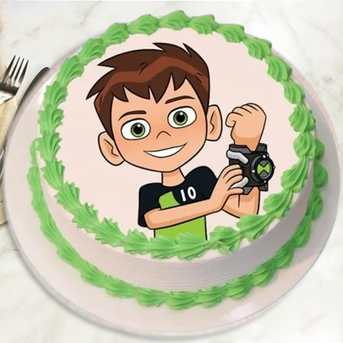 Amazing Eggless Ben 10 Cake