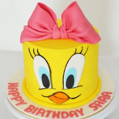 Deliver Bow on Top Tweety Cake