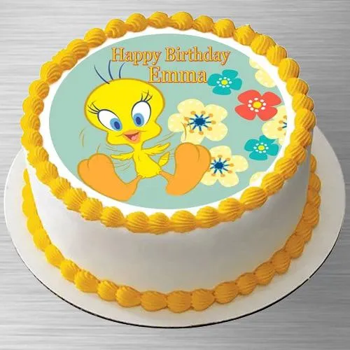 Send Special Tweety Photo Cake Online