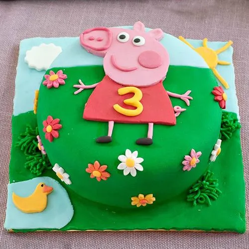 Send Peppa Pig Fondant Cake