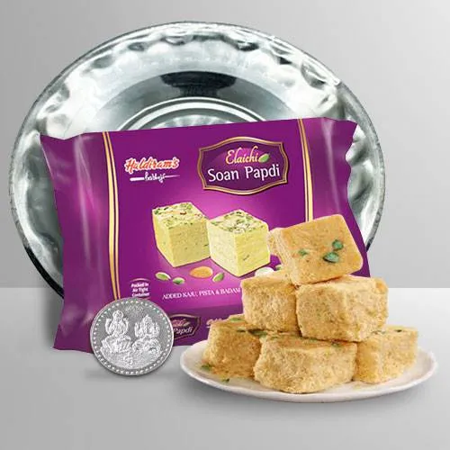 Haldirams Soan Papri N Thali , Free Coin 