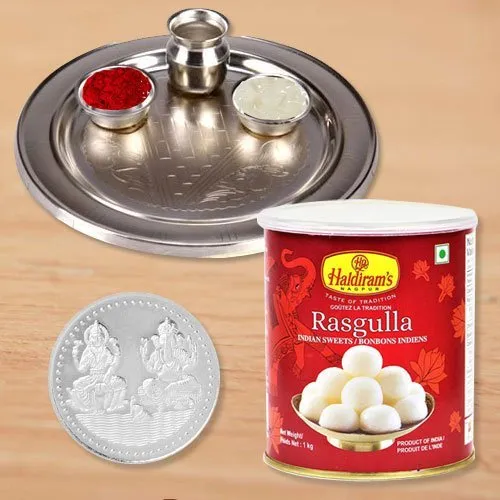 Haldiram Rosgulla N Thali , Free Coin 