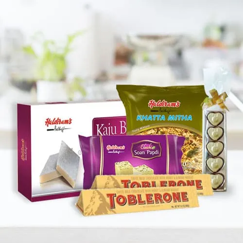 Sending Assorted Sweetness Combo from Haldiram