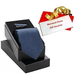 Classic Selection of Mainland China Gift Voucher worth Rs.1000 and Tie  N  Tiepin Gift Set
