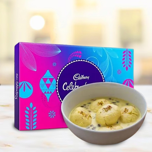 Deliver Assorted Cadbury Chocolates n Ras Malai