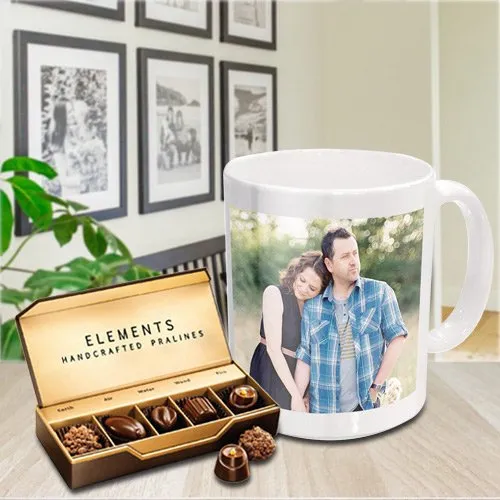 Send Personalized Coffee Mug with Chocolates from ITC