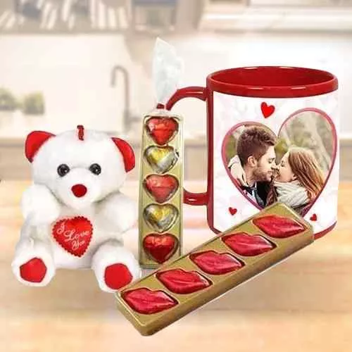 Amazing Personalized Photo Mug Love Hamper for Valentines Day