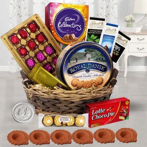 Delightful Chocolates Gift Basket for Diwali