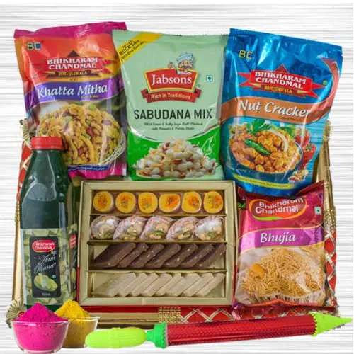 Enticing Munches Gift Hamper for Holi