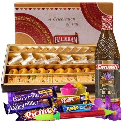 Yummy Holi Assortment of Haldirams Sweets n Cadbury Chocolates