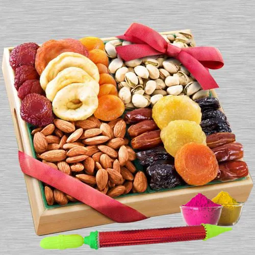 Remarkable Mixed Dry Fruits Tray for Holi