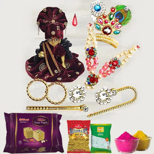 Amazing Laddu Gopal Accessories with Assortments Gift Combo
