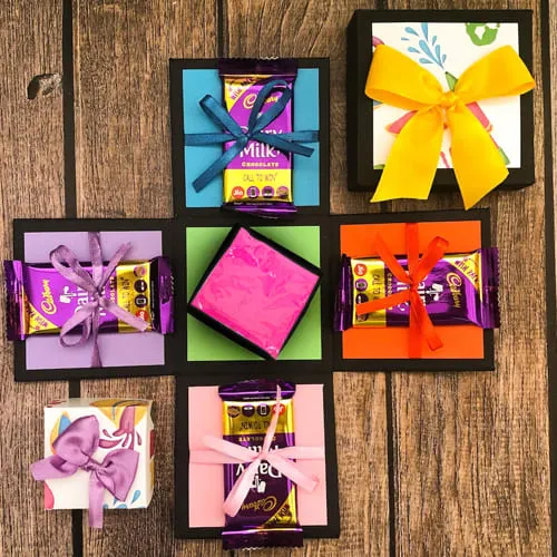 Amazing Chocolates Explosion Gift Box for Holi