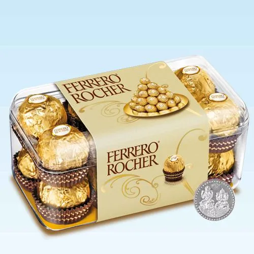 Ideal Diwali Combo of Ferrero Rocher Chocolates Box n Free Coin