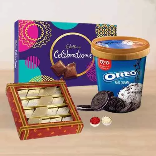 Ambrosial Gift of Kwality Walls Oreo with Sweets n Chocolates