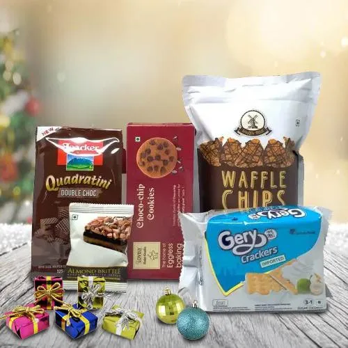 Scrumptous Waffers, Waffles, Cookies n Crackers Gift for Christmas