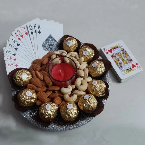 Sensational Evening Party Gift Tray with Playing Card
