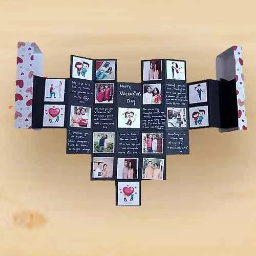 Astonishing Pop Out Heart Maze Card of Personalized Photos