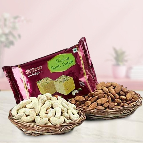 Delicious Haldirams Soan Papdi with Mixed Dry Fruits