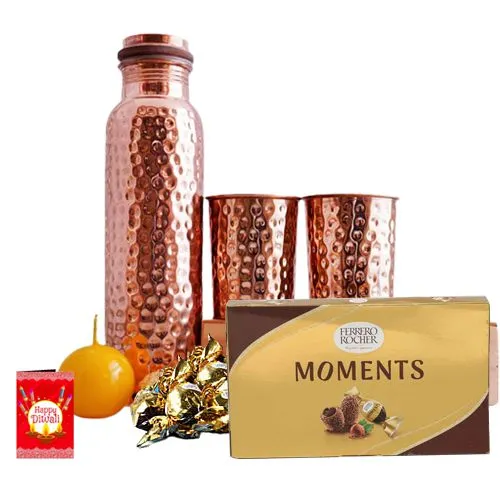 Drink Pure - Copper Bottle N Ferrero Rocher Duo