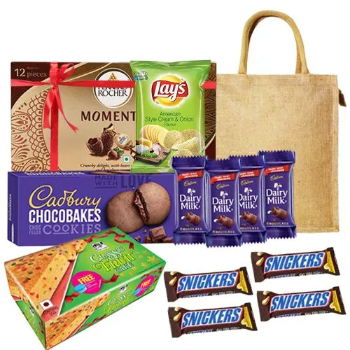 Wholesome Chocolates N Cakes Gift Hamper for X-Mas