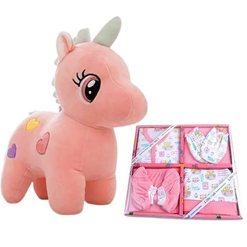 Ultimate Gift of Soft Toy N Dress Set for Girls