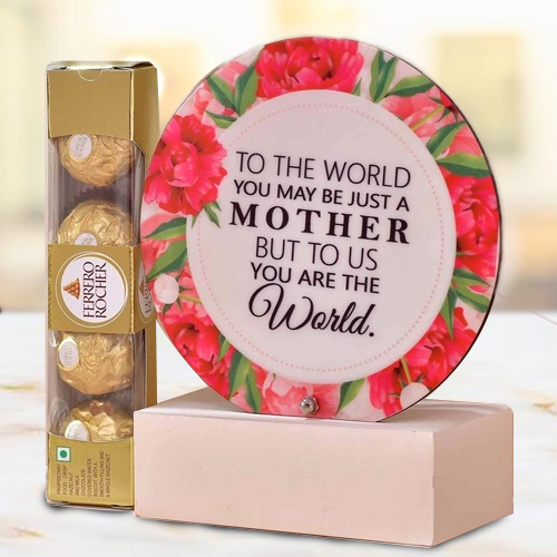 Trendy My World Combo Gift for Mothers Day