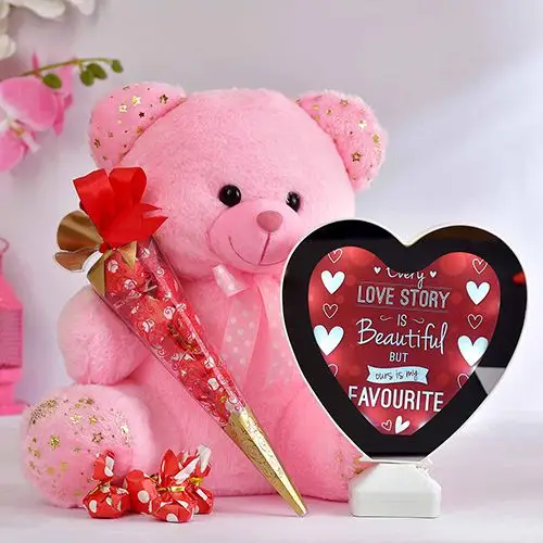 Valentines day teddy bear delivery discount