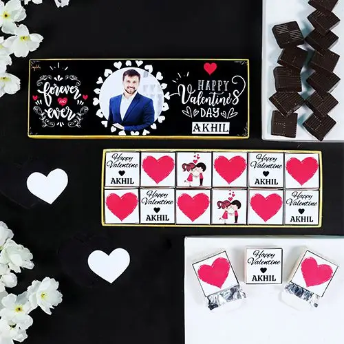 Scrumptious Valentines Personalized Chocolates Box