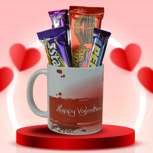 Chocolate Galore in a Valentine Mug