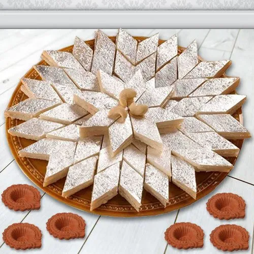 Kaju Katli with  Diya