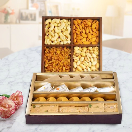 Sweets and Dry Fruits Hamper 