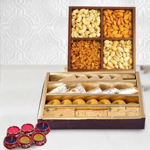 Sweets,Dry Fruits andDiya