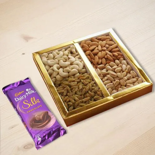 Deliver Dry Fruits with Cadbury Silk Chocolate