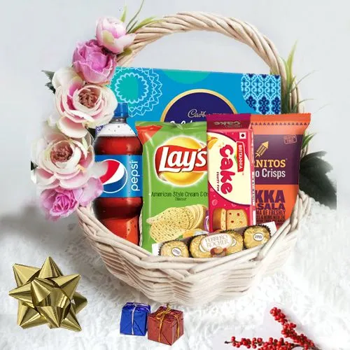 Xmas Special Gift Basket with Cadbury Celebrations