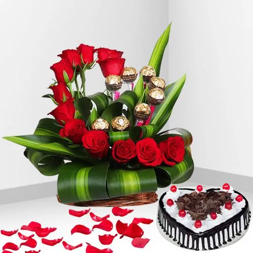 Double Heart Delight V-day Gift Combo