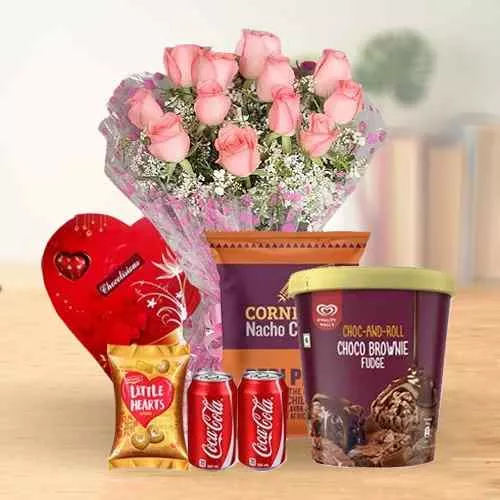 Buy Kwality Walls Ice Cream Hamper with Rosy Treat