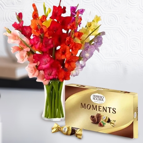 Gladiolus Glow N Rocher Magic
