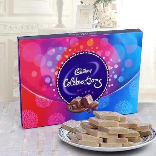 Haldirams Kaju Katli with Cadbury Celebration Pack