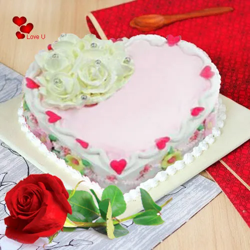 Love Cake N 1  Red  Rose