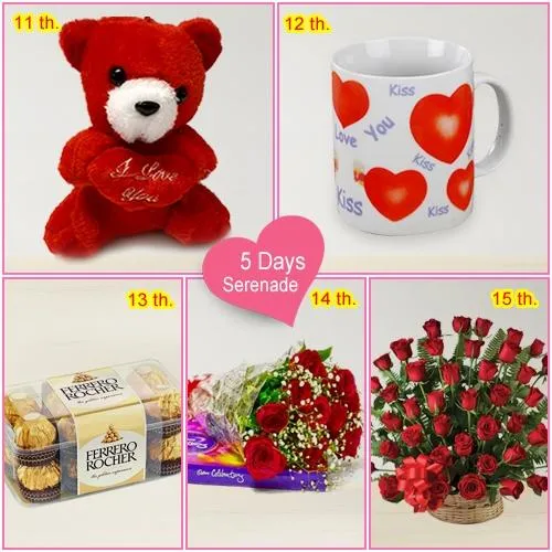 Deliver 5 Day Serenade Gift Online