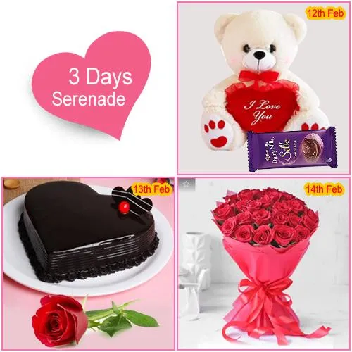 Arresting Hearty Delight 3 Days Serenade Gift Combo