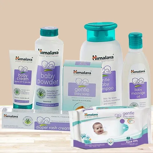 Deliver Combination of Baby Care Gift Items from Himalaya