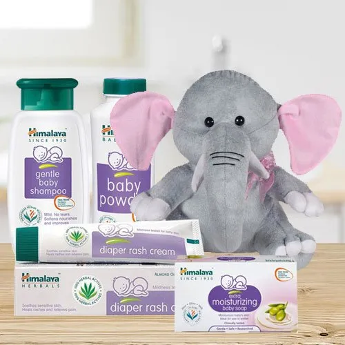 Shop for Himalaya Baby Care Gift Hamper with Elephant Teddy